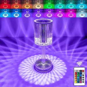 Diamond Crystal RGB Table Lamp With Remote Controle price in bd